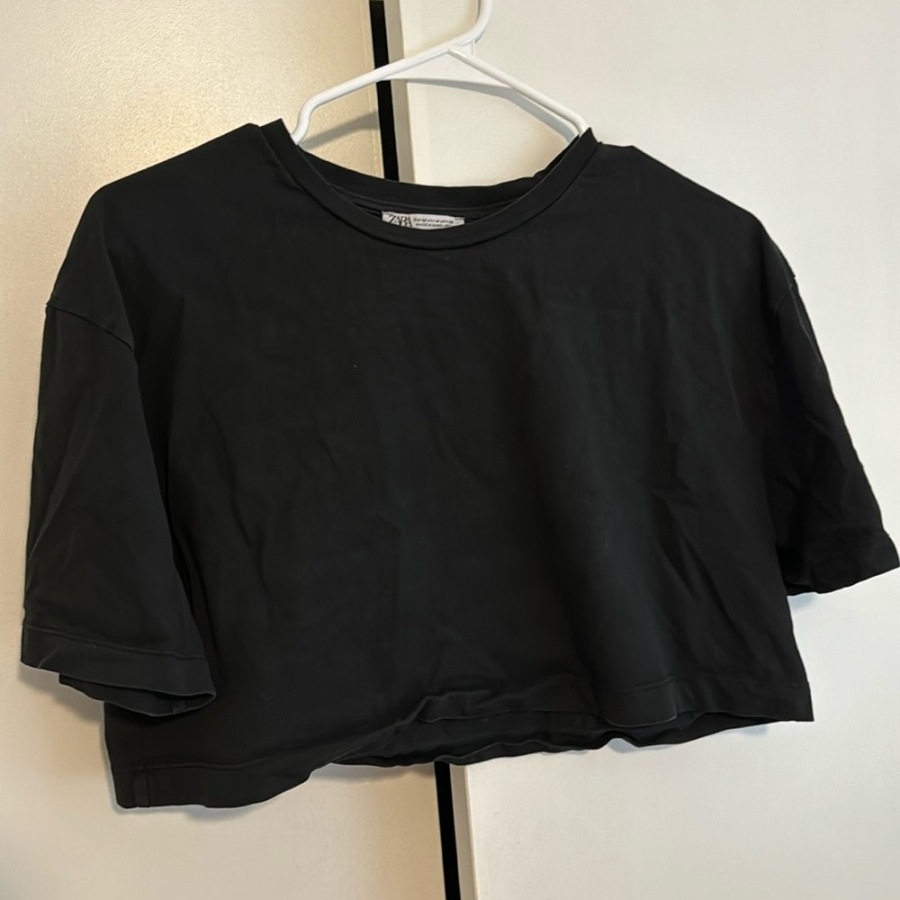 Zara cropped t shirt